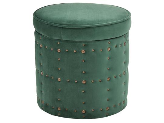 Allie Storage Ottoman, Emerald